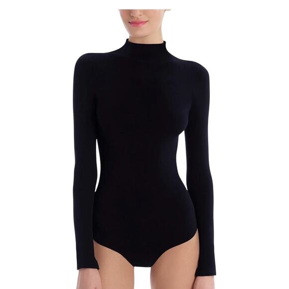 Commando Women's Ballet Long Sleeve Mockneck Bodysuit Black Size XS NWOT - Picture 1 of 11